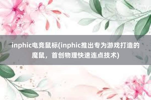 inphic电竞鼠标(inphic推出专为游戏打造的魔鼠，首创物理快速连点技术)