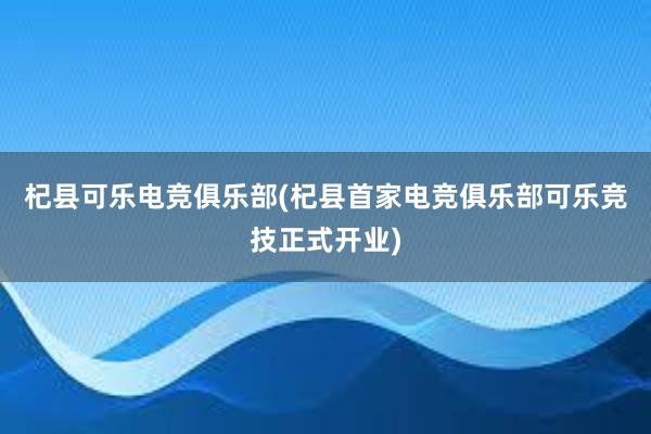 杞县可乐电竞俱乐部(杞县首家电竞俱乐部可乐竞技正式开业)