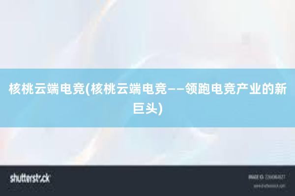 核桃云端电竞(核桃云端电竞——领跑电竞产业的新巨头)