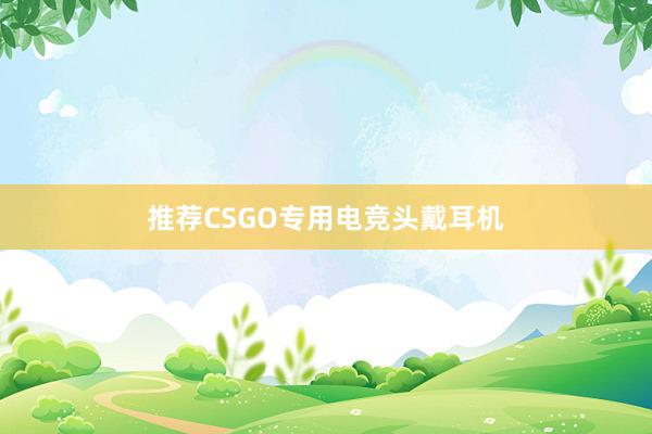 推荐CSGO专用电竞头戴耳机