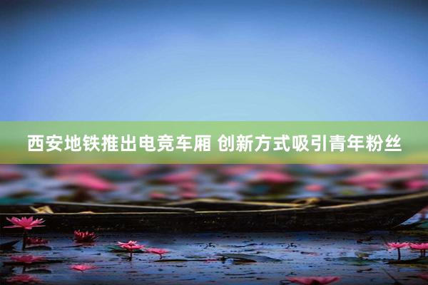 西安地铁推出电竞车厢 创新方式吸引青年粉丝